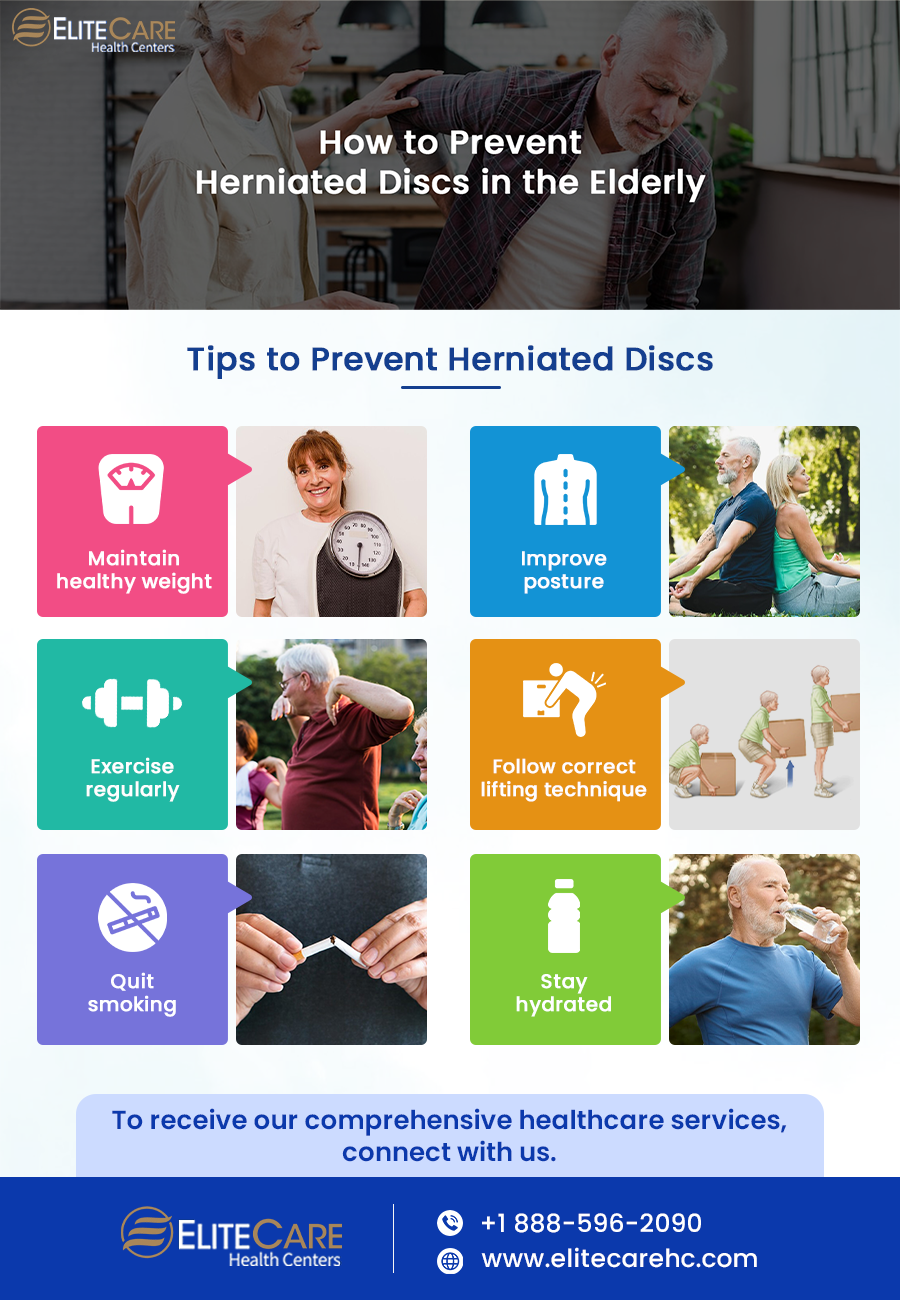 How to Prevent Herniated Discs in the Elderly | Infographic