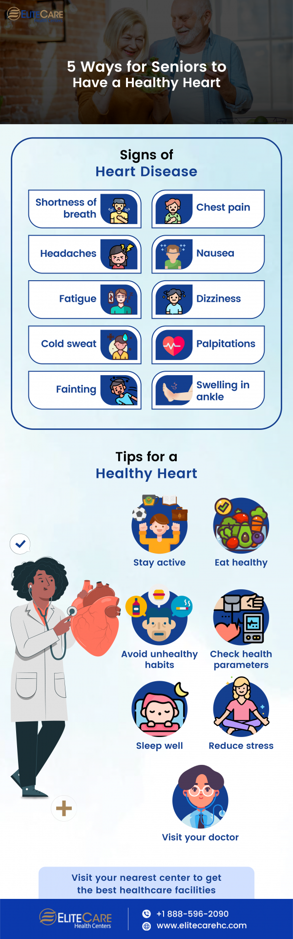 5 Ways for Seniors to Have a Healthy Heart | Infographic