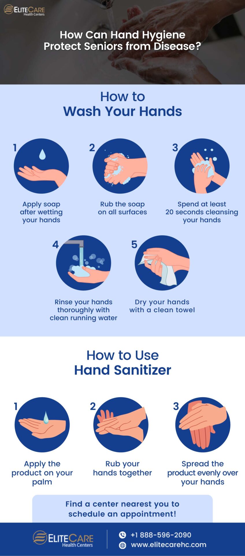 How Can Hand Hygiene Protect Seniors from Disease |Infographic