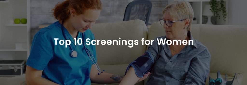 Top 10 Screenings for Women | Banner Image