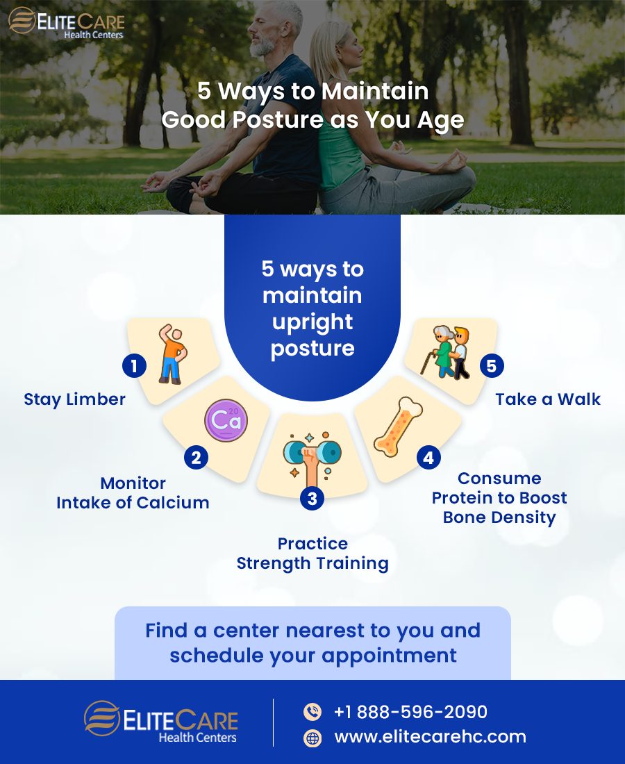 5 Ways to Maintain Good Posture as You Age | Infographic