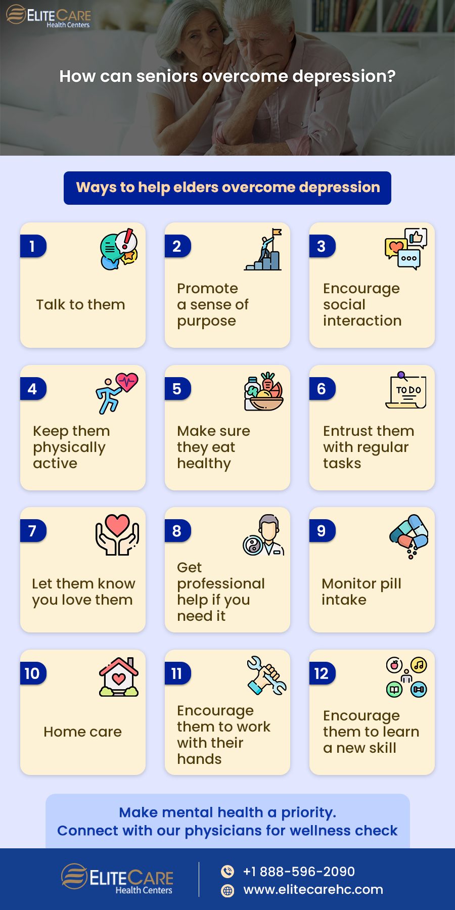 How Can Seniors Overcome Depression? | Infographic