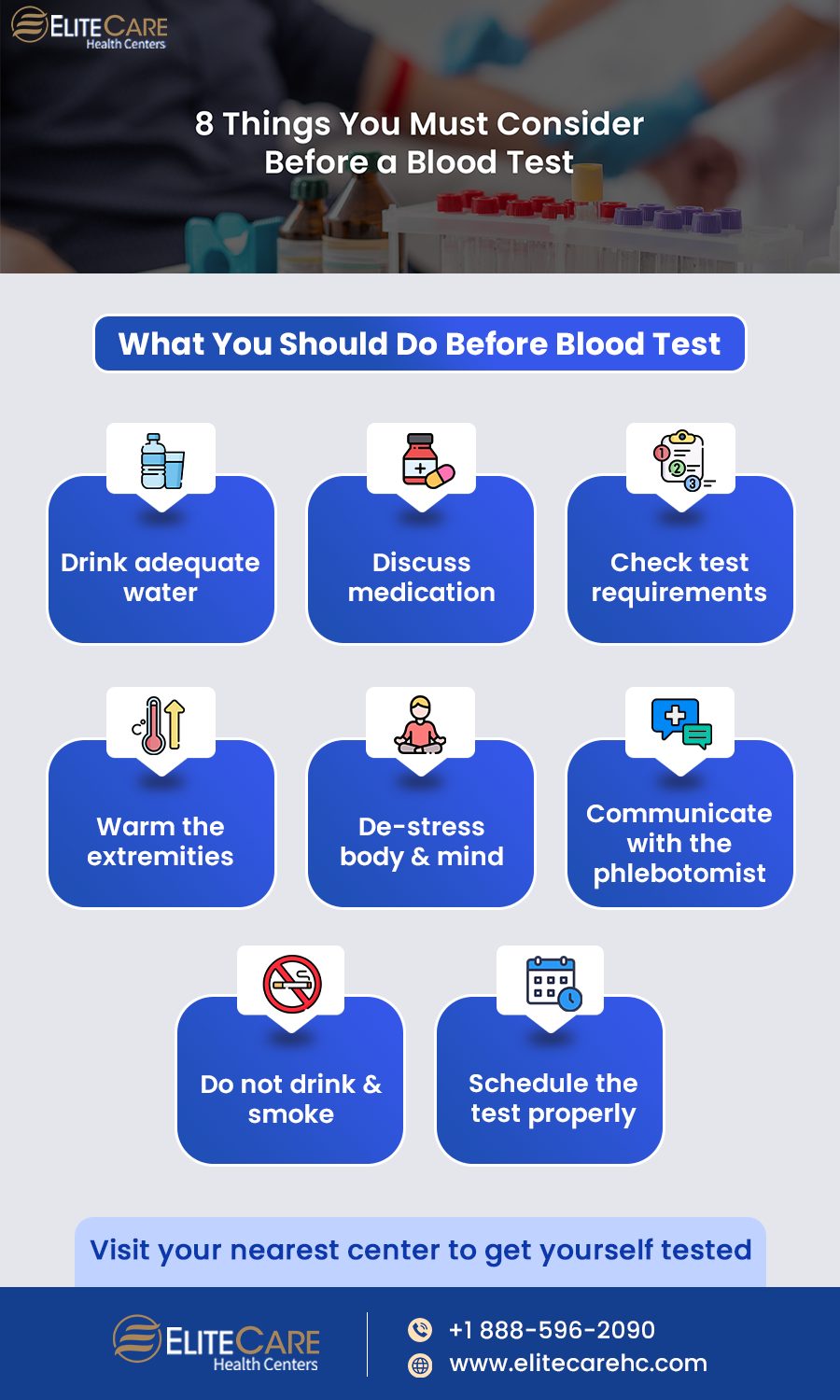 8 Things You Must Consider Before a Blood Test | Infographic