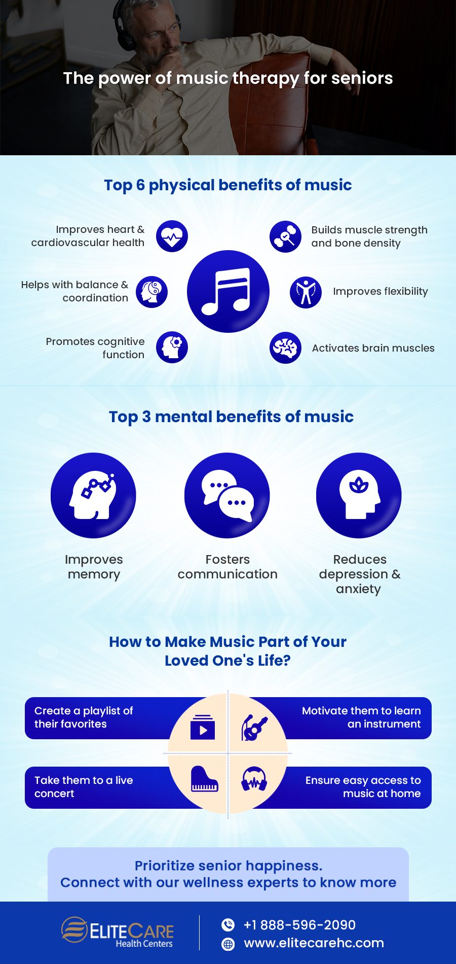 The Power of Music Therapy for Seniors | Infographic