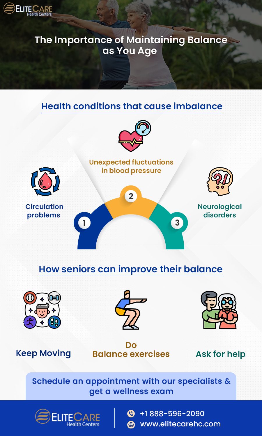 Importance of Maintaining Balance as you Age | Infographic