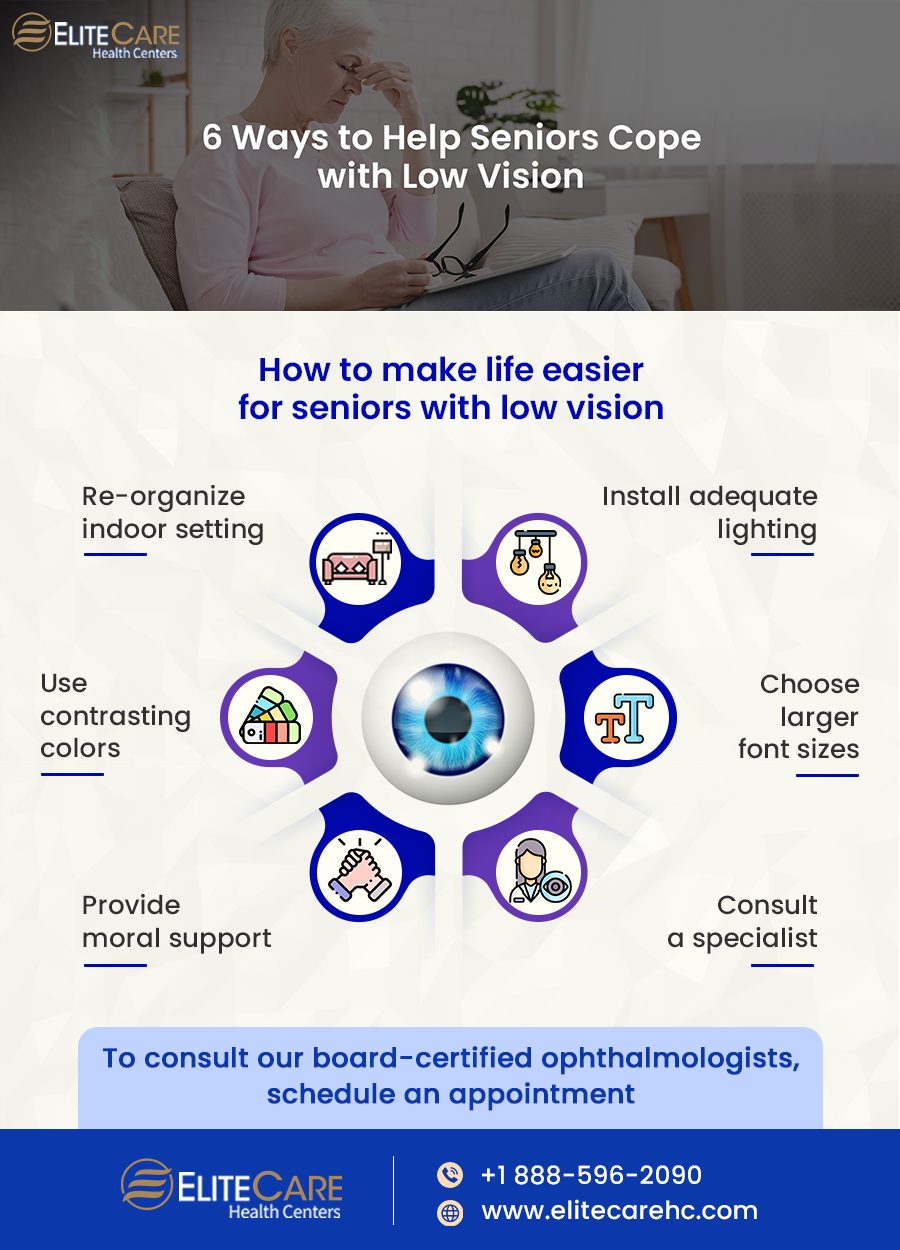 6 Ways to Help Seniors Cope with Low Vision | Infographic