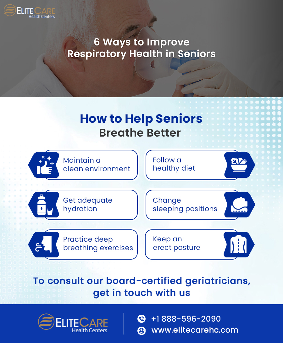 6 Ways to Improve Respiratory Health in Seniors | Infographic