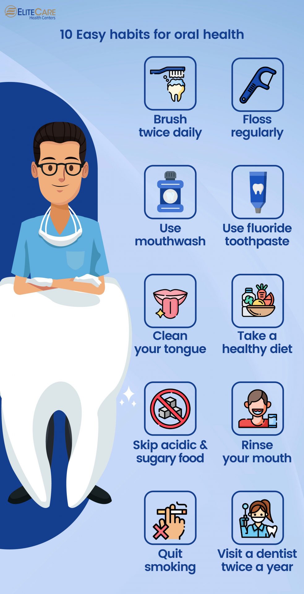 10 Easy Habits for Oral Health