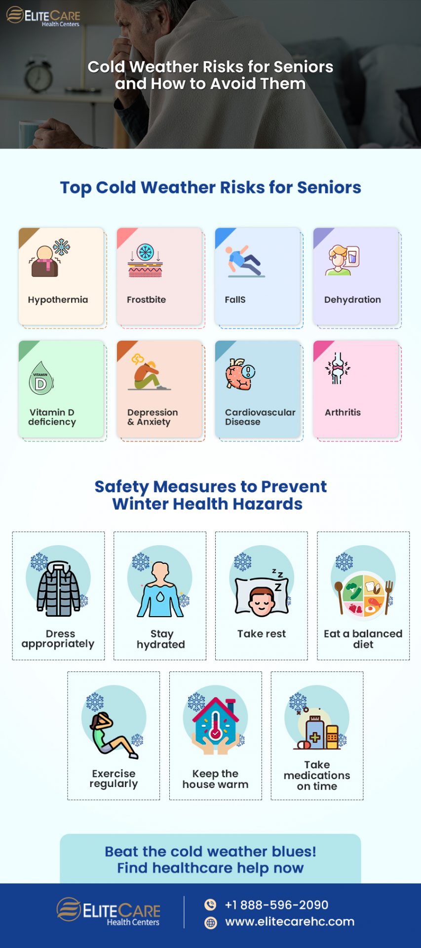 Cold Weather Risks for Seniors and How to Avoid Them | Infographic