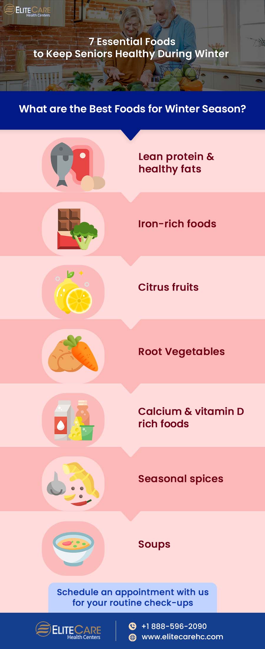 7 Essential Foods to Keep Seniors Healthy During Winter | Infographic