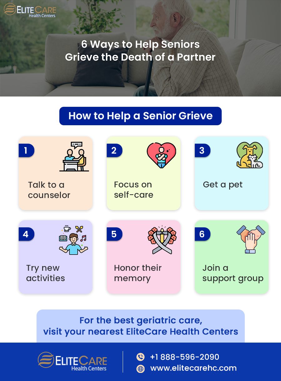 6 Ways to Help Seniors Grieve the Death of a Partner | Infographic