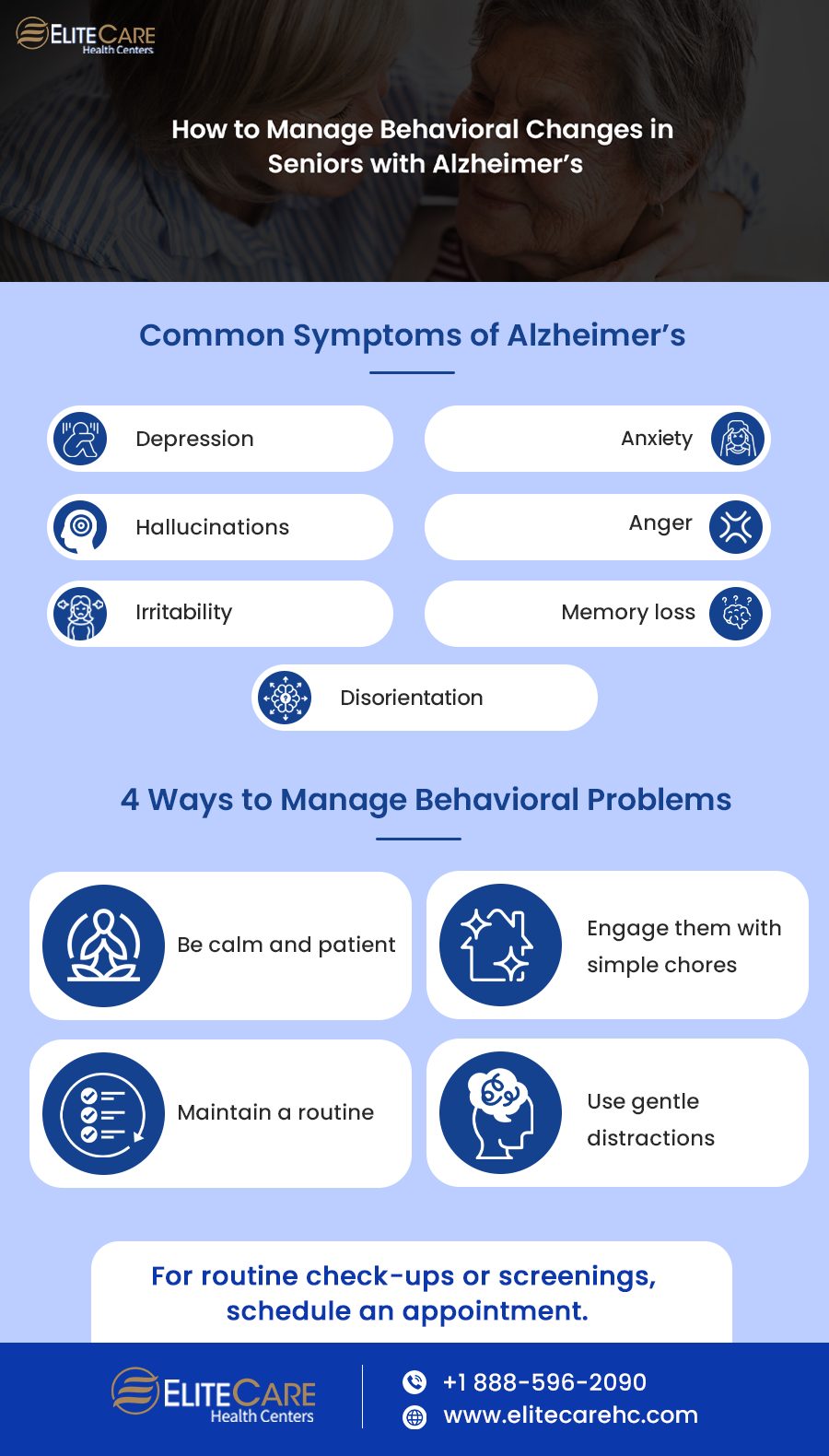 How to Manage Behavioral Changes in Seniors with Alzheimer’s | Infographic