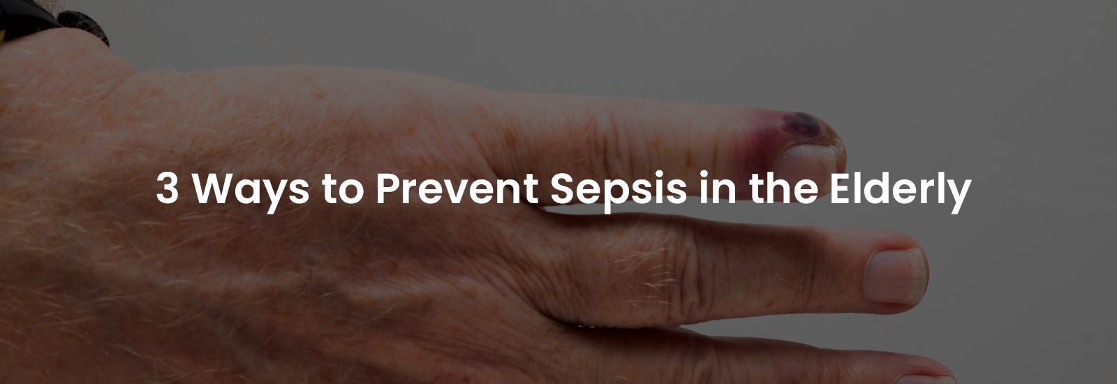 3 Ways to Prevent Sepsis in the Elderly | Banner Image