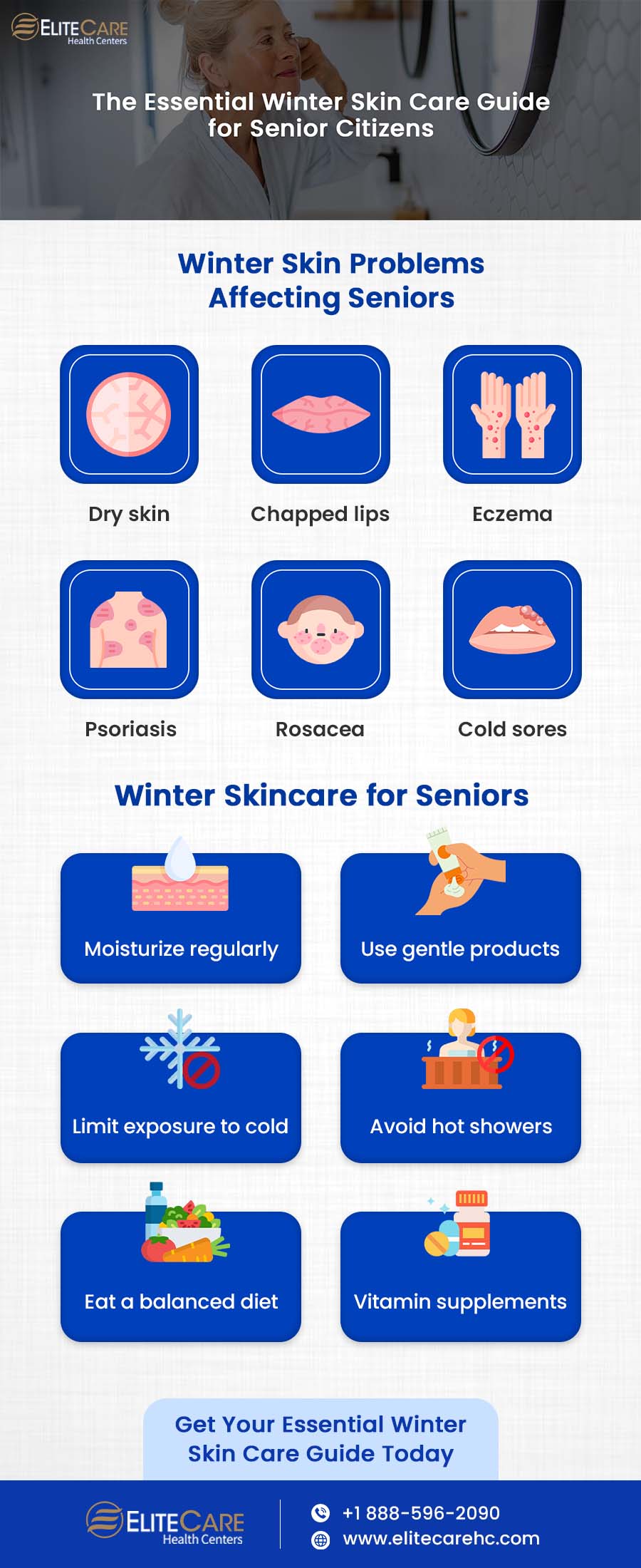 The Essential Winter Skin Care Guide for Senior Citizens | Infographic