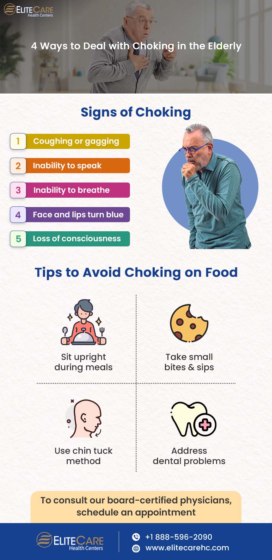 4 Ways to Deal with Choking in the Elderly | Infographic
