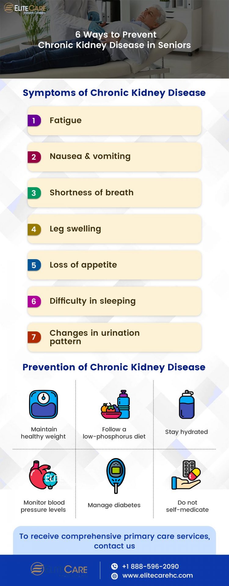 6 Ways to Prevent Chronic Kidney Disease in Seniors | Infographic