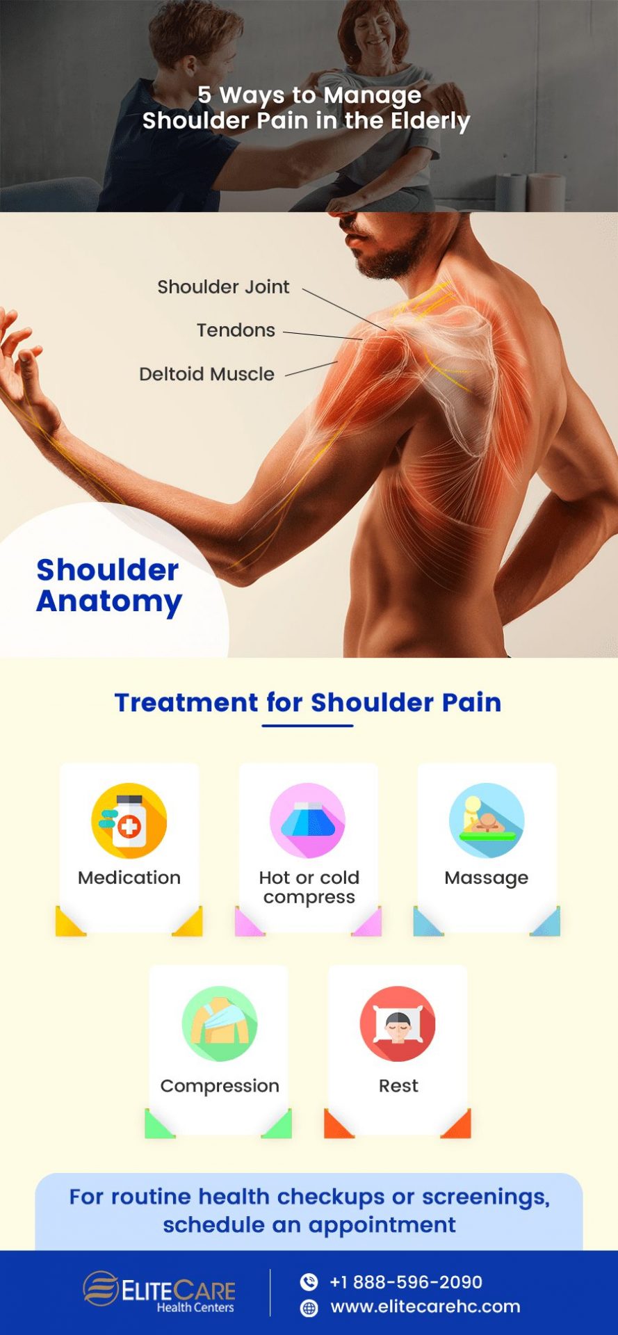 5 Ways to Manage Shoulder Pain in the Elderly | Infographic