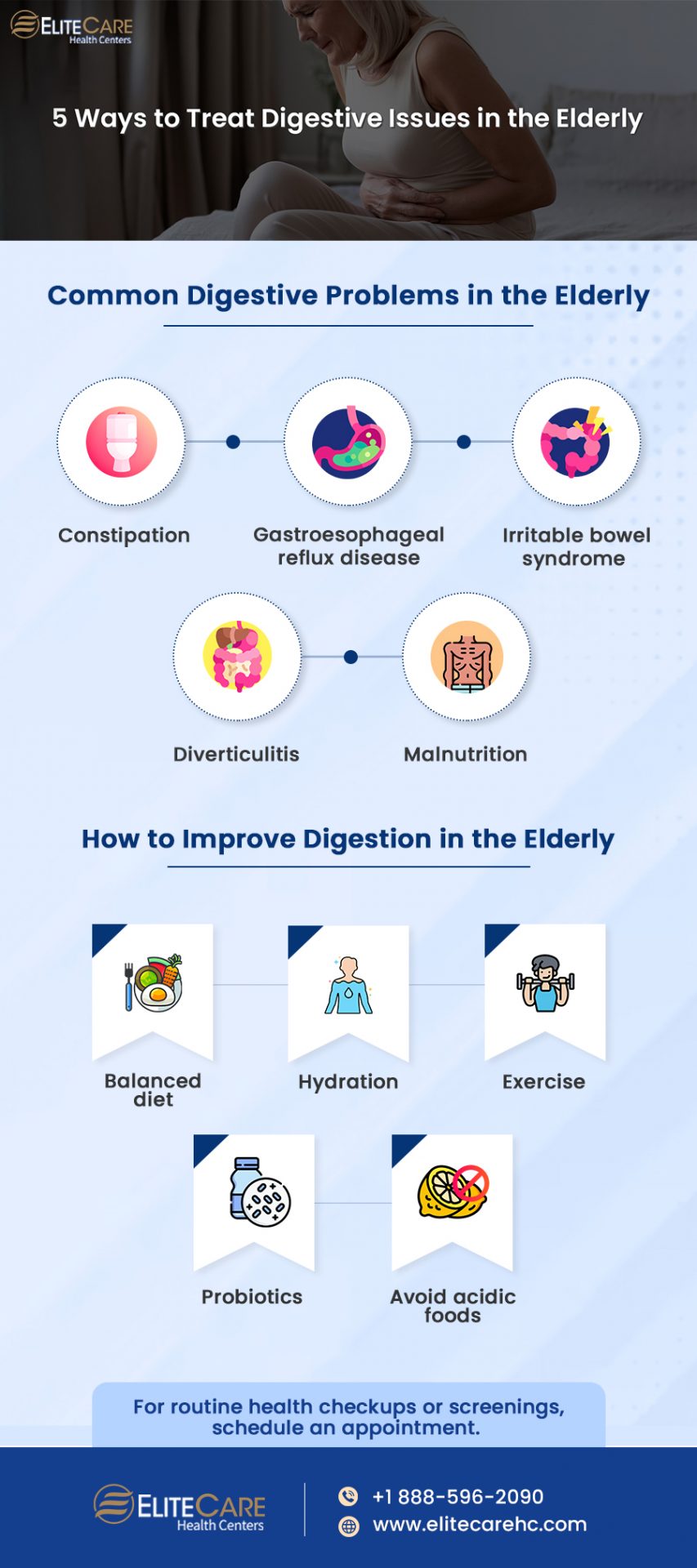 5 Ways to Treat Digestive Issues in the Elderly | Infographic