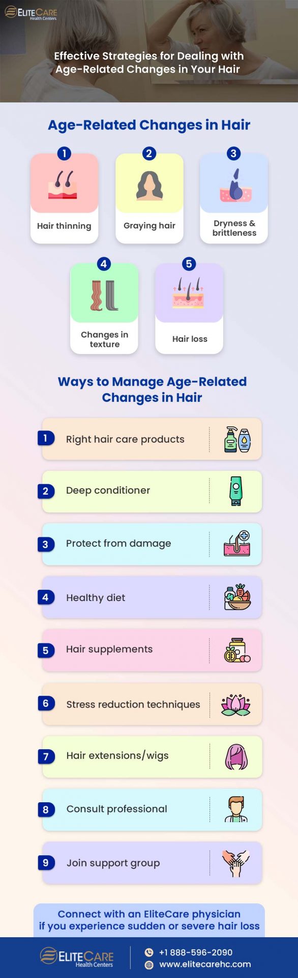 Strategies for Dealing with Age-Related Changes in Your Hair | Infographic