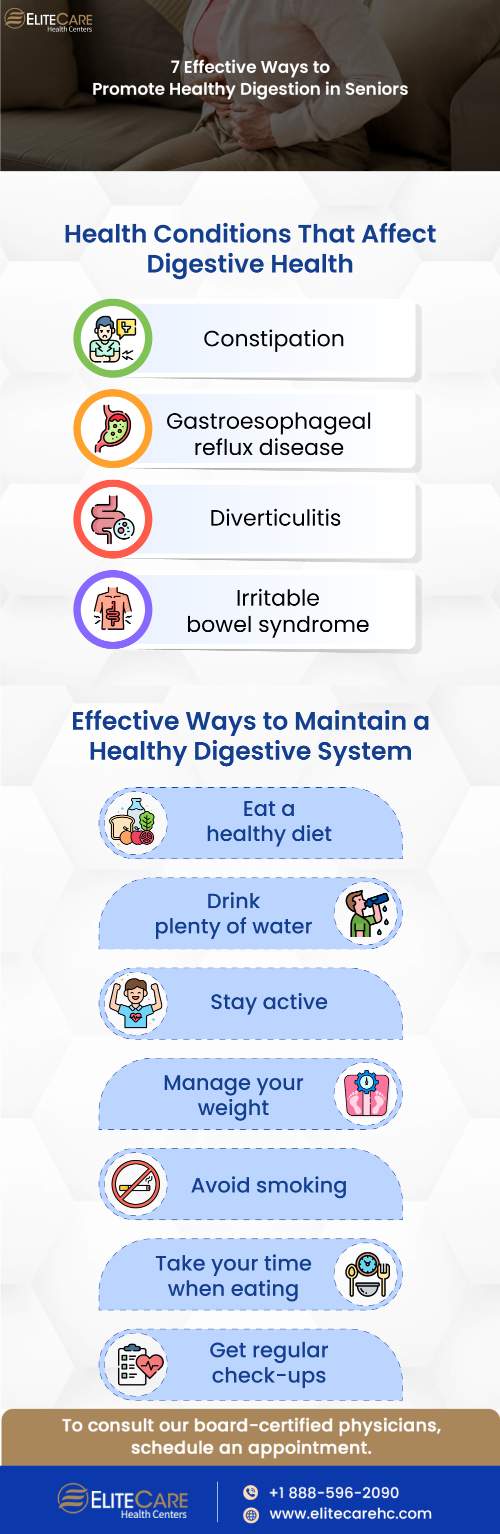 7 Effective Ways to Promote Healthy Digestion in Seniors | Infographic