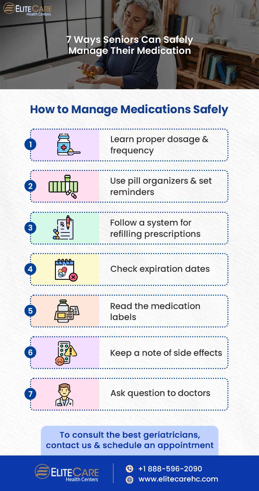 7 Ways Seniors Can Safely Manage Their Medication | Infographic