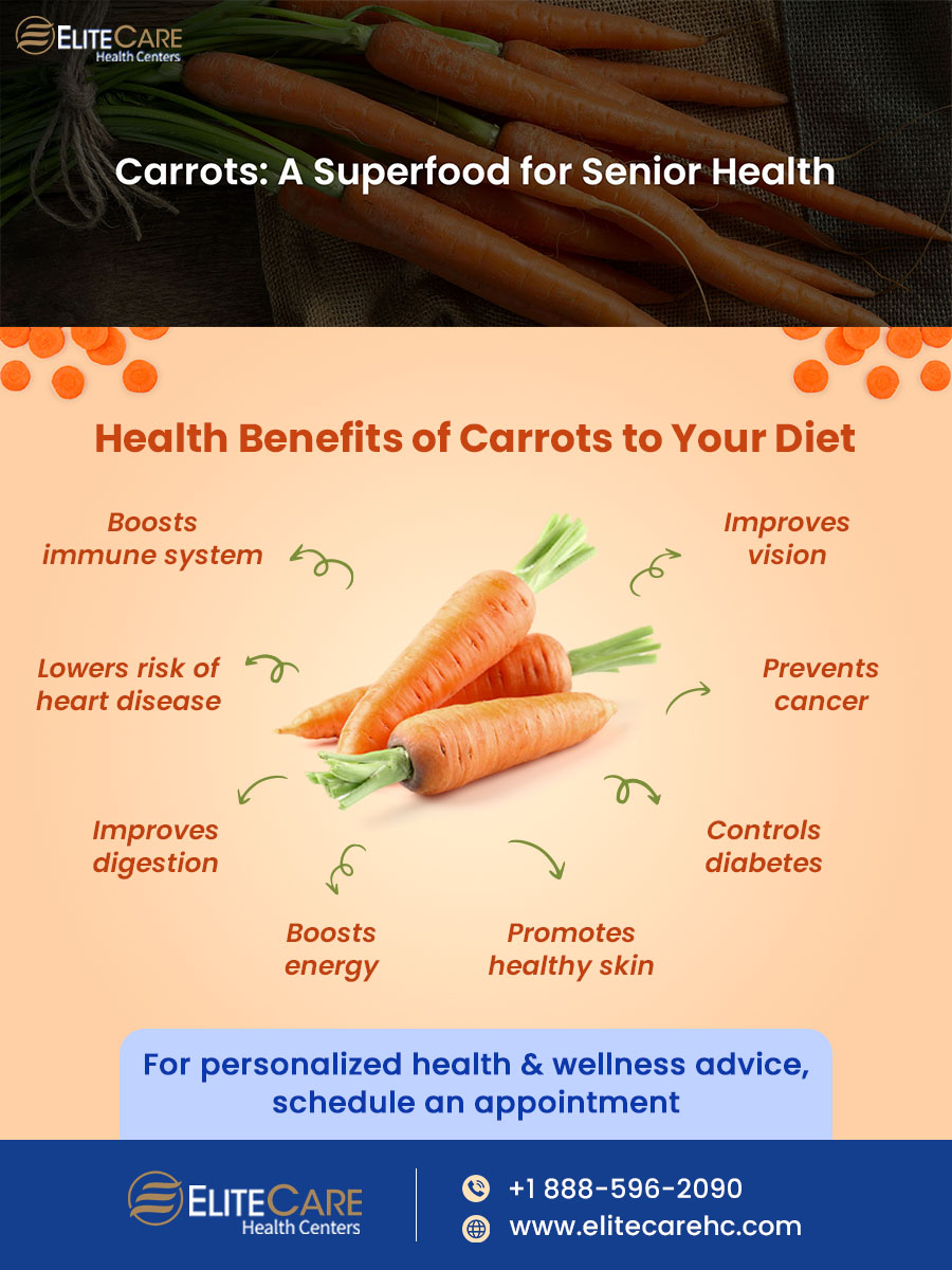 Carrots – A Superfood for Senior Health | Infographic