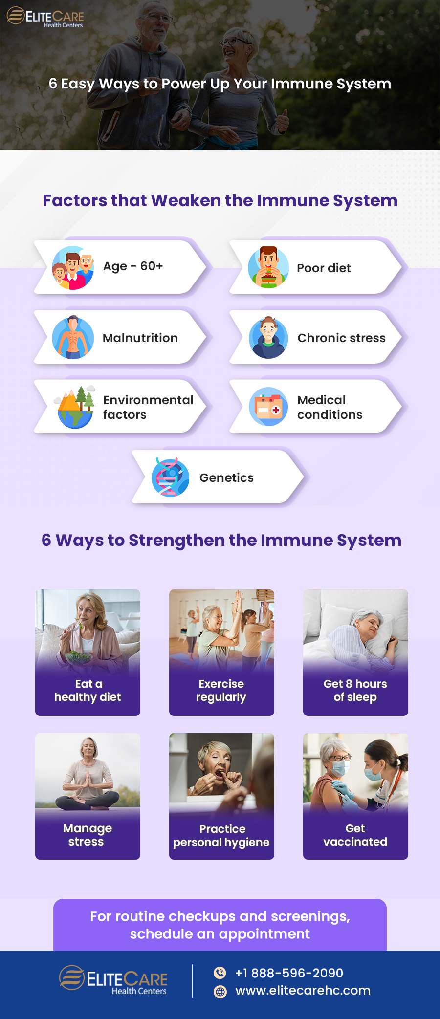 6 Easy Ways to Power Up Your Immune System | Infographic