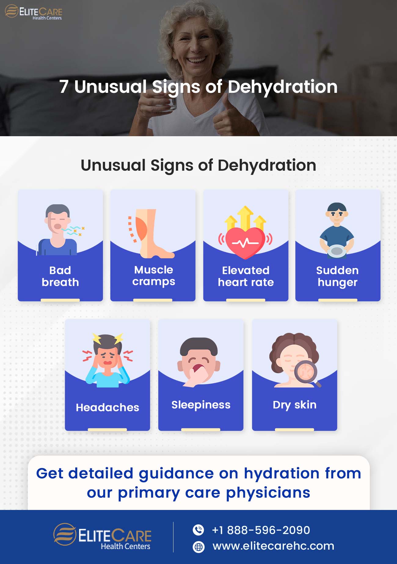 7 Unusual Signs of Dehydration | Infographic