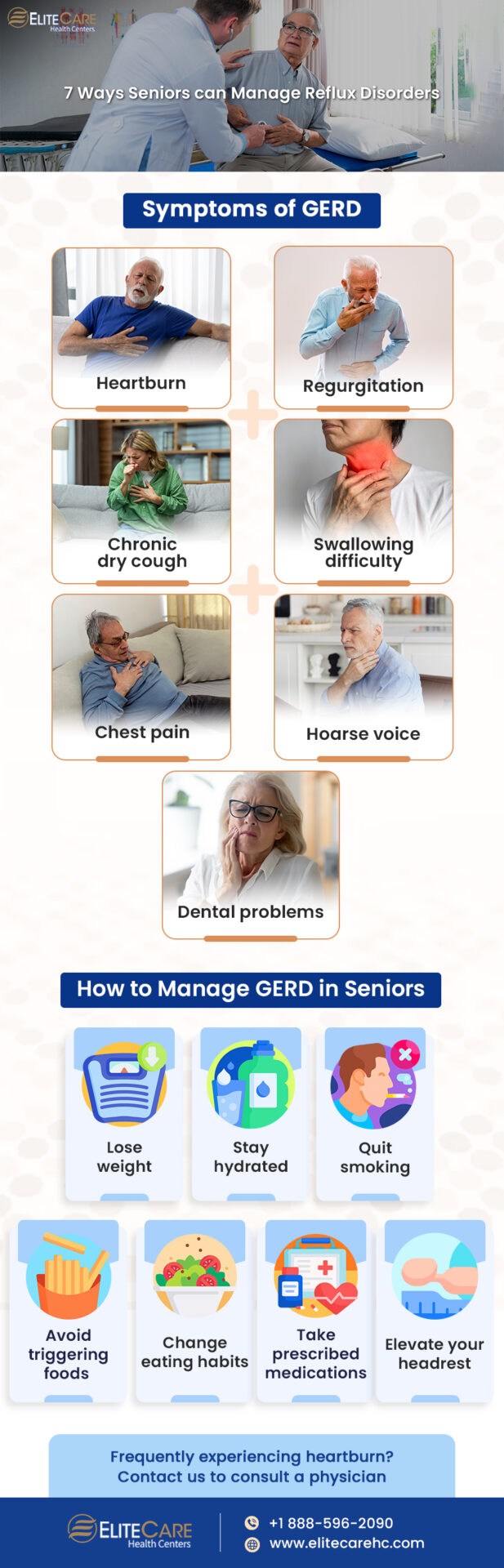 7 Ways Seniors Can Manage Reflux Disorders | Infographic