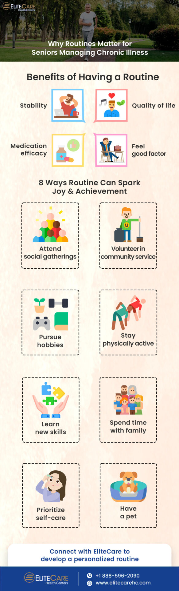 Why Routines Matter for Seniors Managing Chronic Illness | Infographic