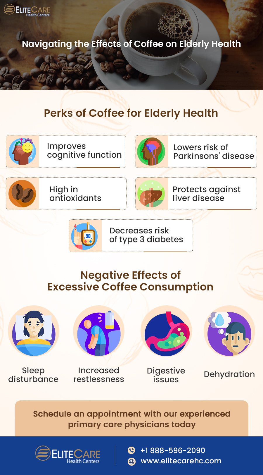 Navigating the Effects of Coffee on Elderly Health | Infographic