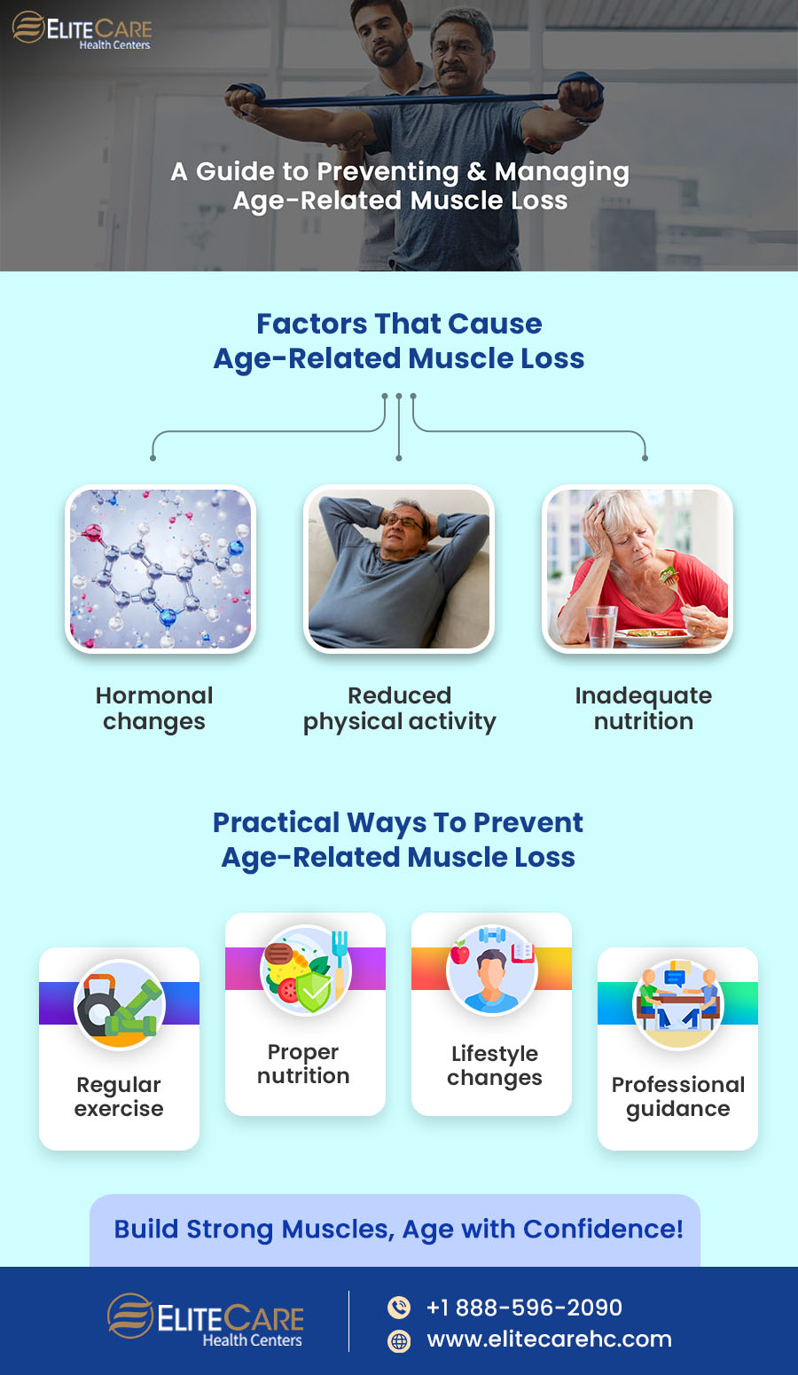 A Guide to Preventing & Monitoring Age – Related Muscle Loss | Infographic