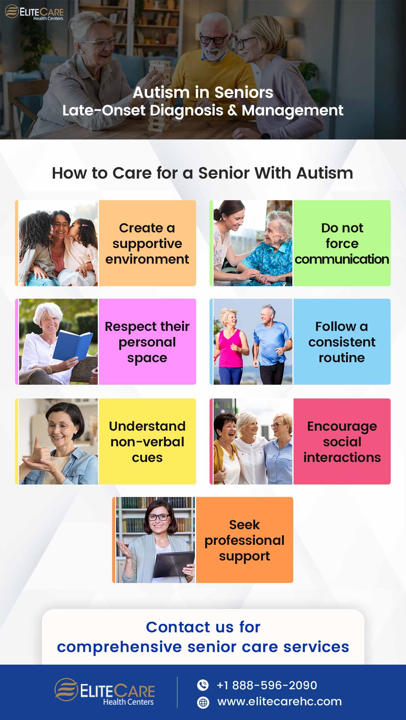 How to Care for a Senior With Autism | Infographic