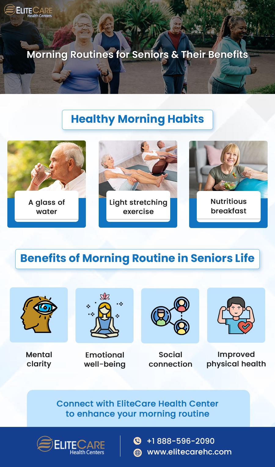 Morning Routines for Seniors & Their Benefits | Infographic