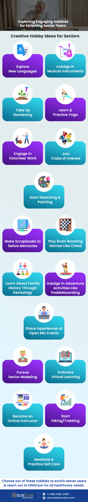 Exploring Engaging Hobbies for Enriching Senior Years | Infographic