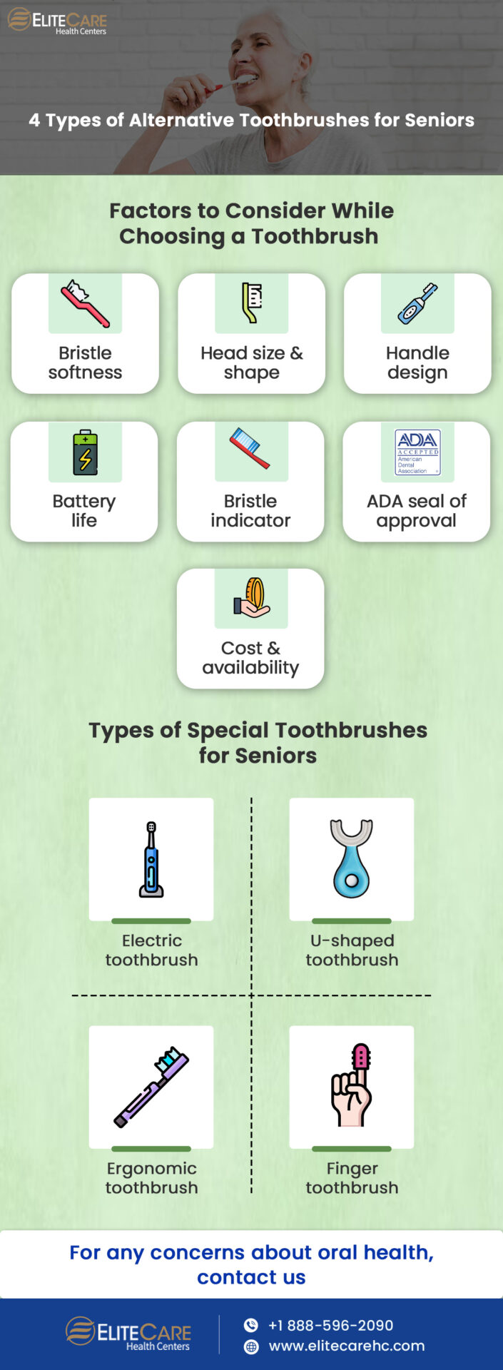4 Types of Alternative Toothbrushes for Seniors | Infographic