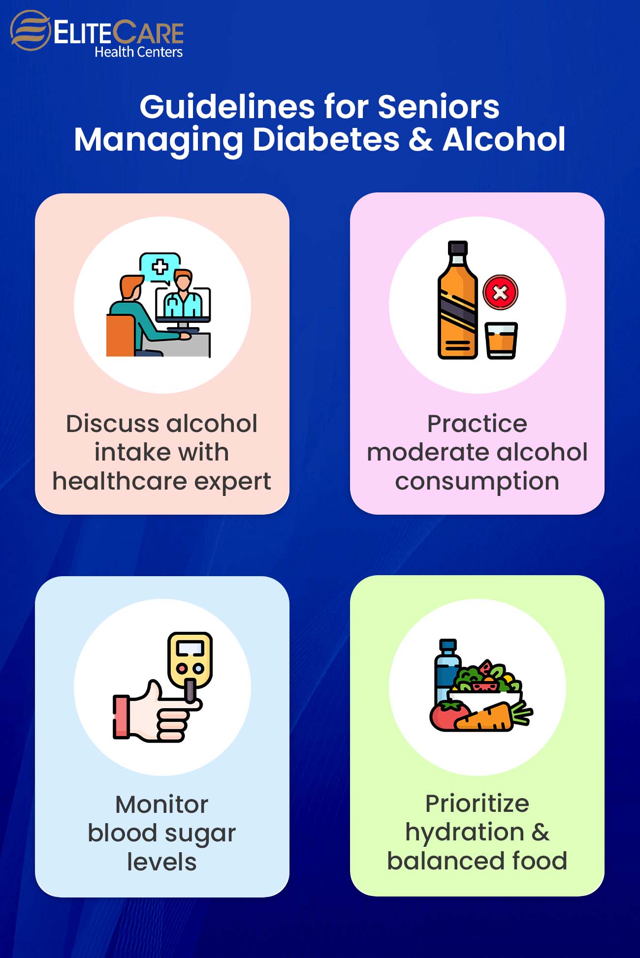 Guidelines for Seniors Managing Diabetes & Alcohol